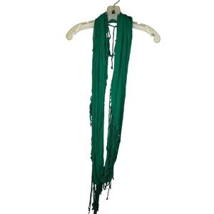 Steve Madden Green Fringe Infinity‎ Scarf